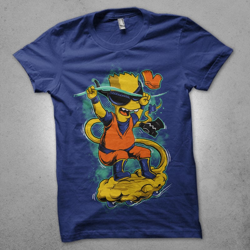 dragon bart commercial use t shirt designs
