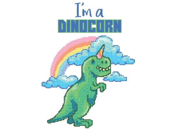 Dinocorn tshirt design