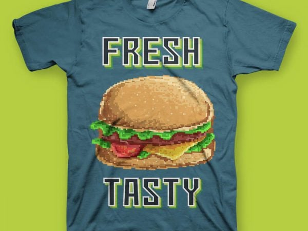 Fresh and tasty vector t-shirt design