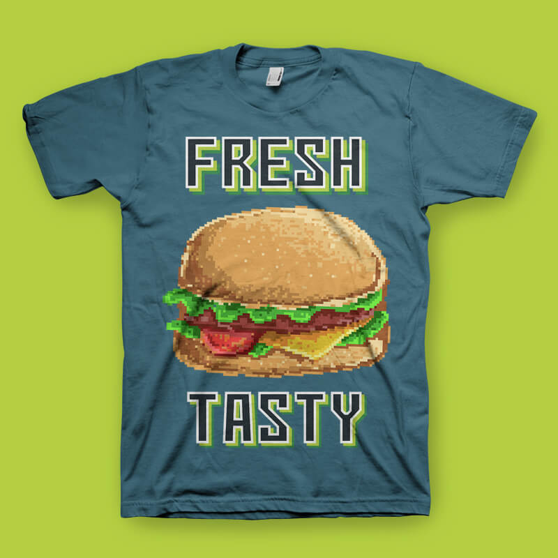 Fresh And Tasty Vector t-shirt design vector shirt designs