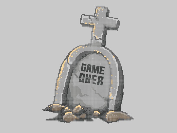 Game over tshirt design