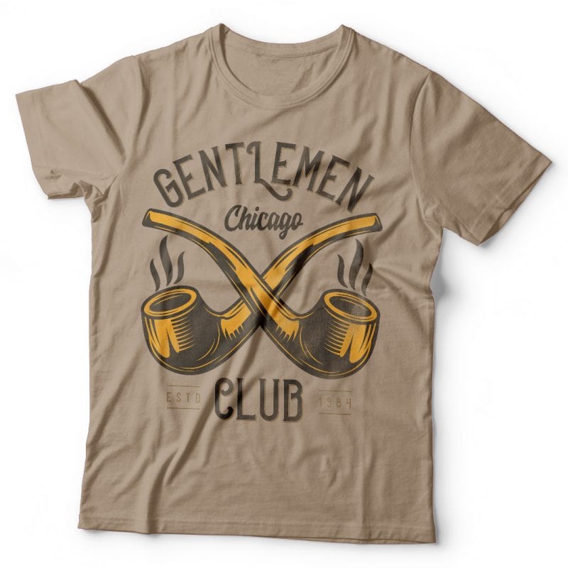 Gentlemen club. Vector T-Shirt Design buy t shirt designs artwork