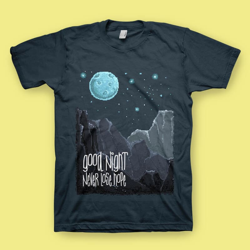 Good Night Vector t-shirt design vector shirt designs