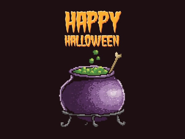 Happy halloween graphic t-shirt design