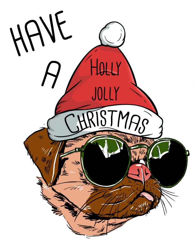 Holly Jolly Christmas t shirt designs for print on demand