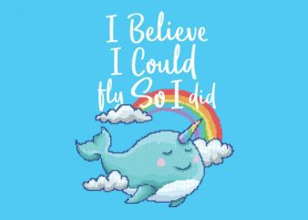 I Believe I Can Fly tshirt design