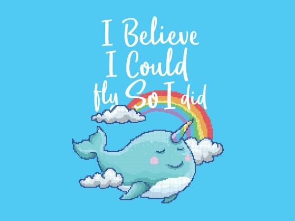 I believe i can fly tshirt design
