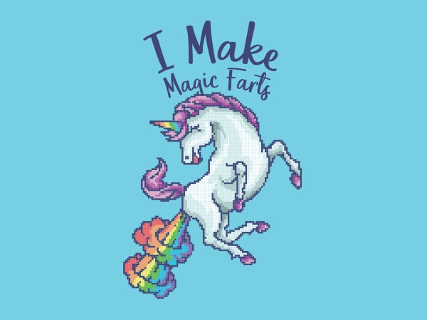 I make magic farts graphic t-shirt design