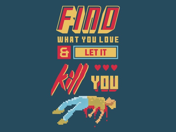 Love kill graphic t-shirt design