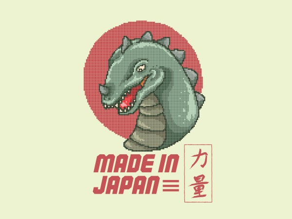 Made in japan graphic t-shirt design