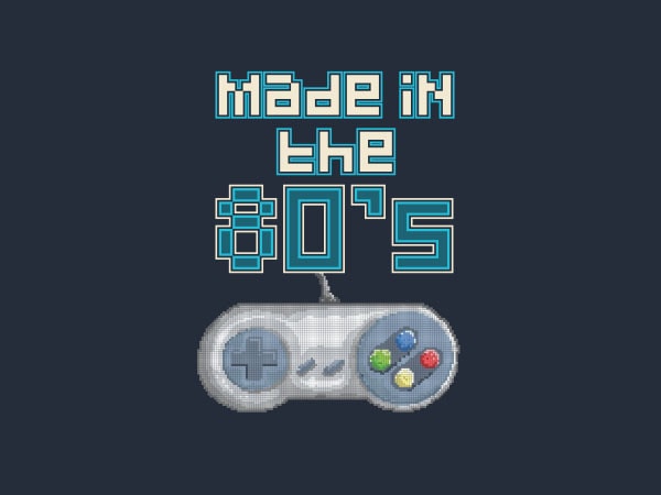 Made in the 80’s tshirt design Made in the 80’s tshirt design