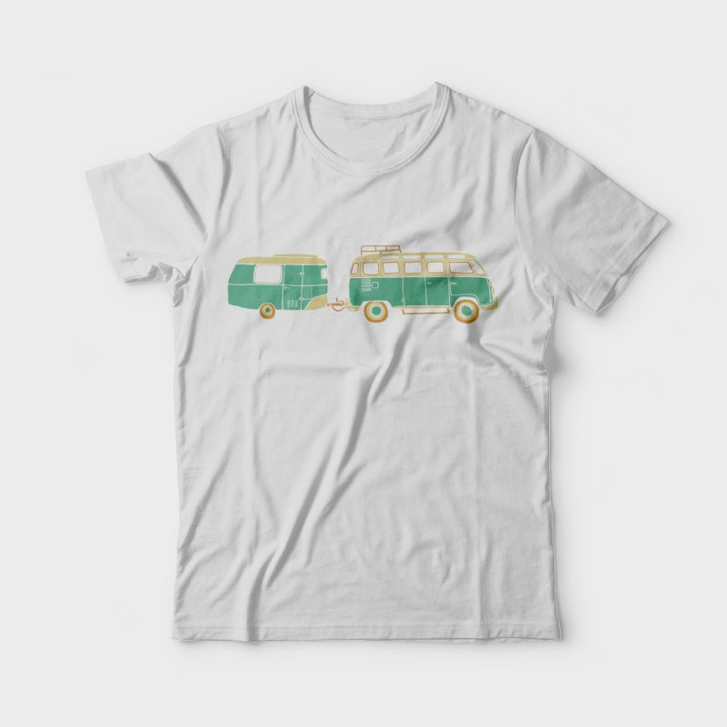 Adventure Car t-shirt designs for merch by amazon