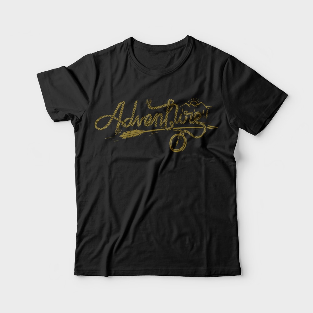 Adventure Rope t shirt designs for printful