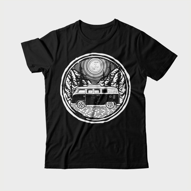 Adventure Van tshirt design for sale