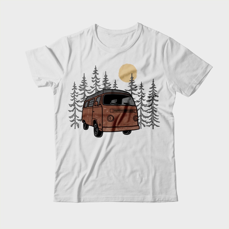 Adventure Van commercial use t shirt designs