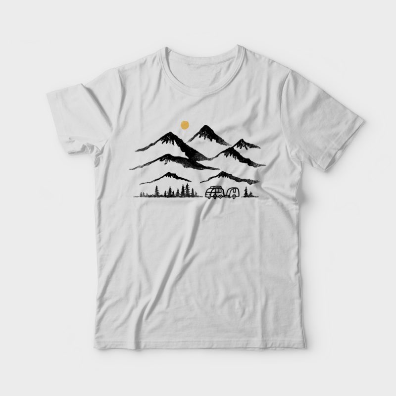 Adventurer t-shirt design for commercial use - Buy t-shirt designs