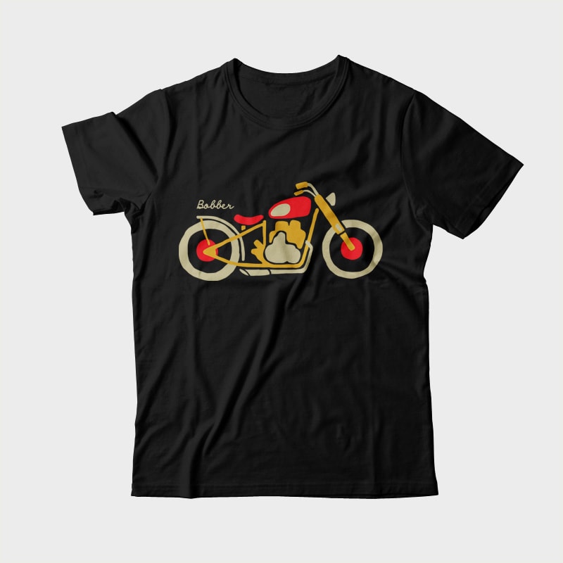 Bobber t shirt design graphic
