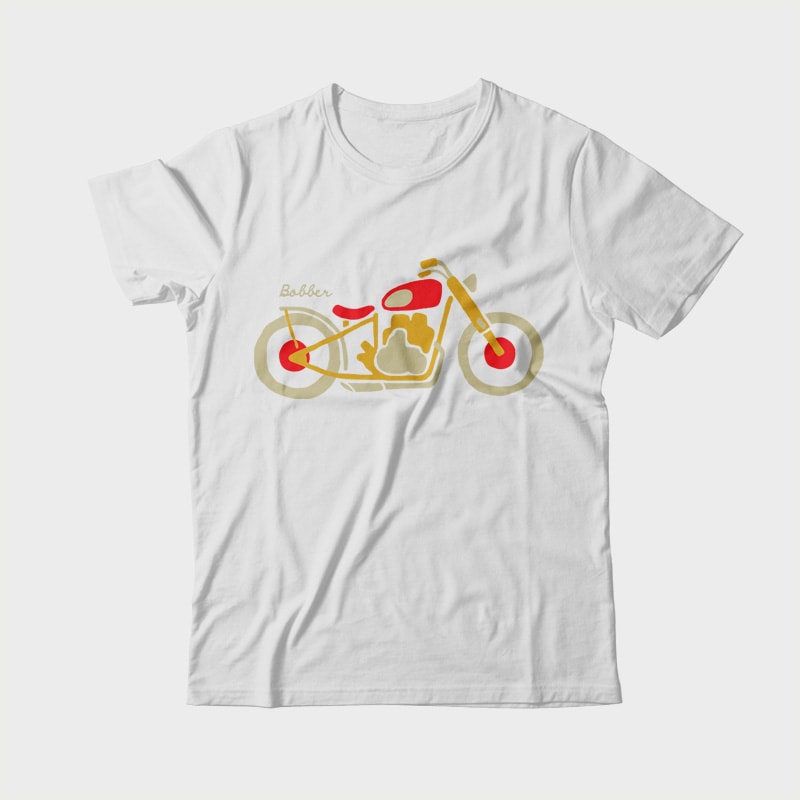 Bobber t shirt design graphic