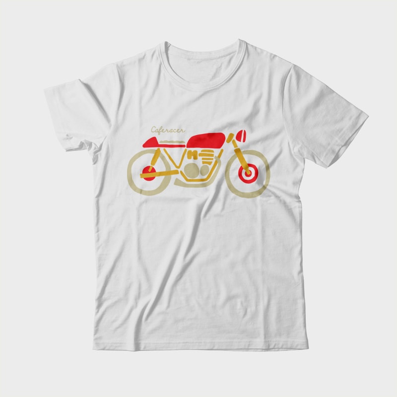 Caferacer vector shirt designs