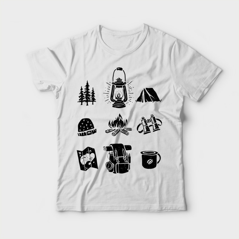 Camp tshirt design for sale