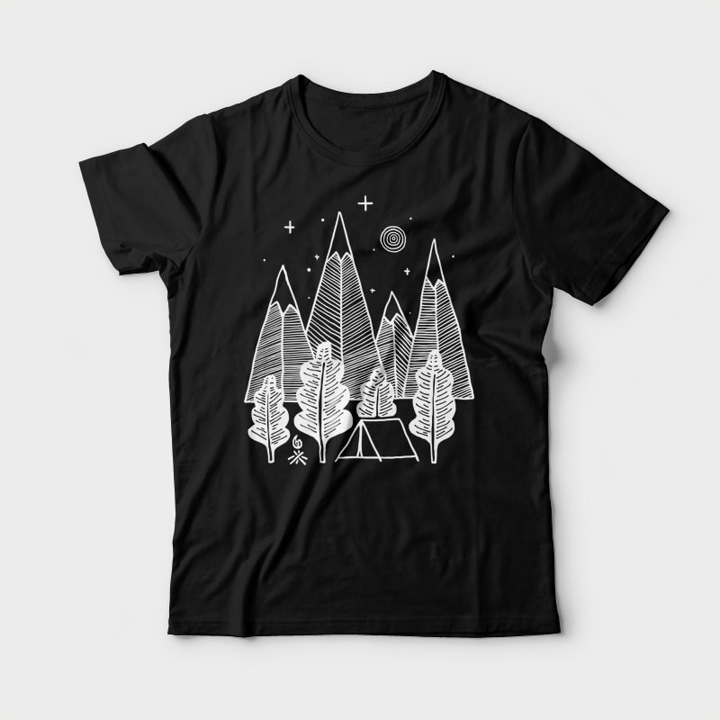 Camp Line vector shirt designs