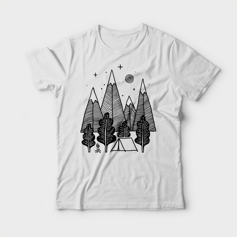 Camp Line vector shirt designs
