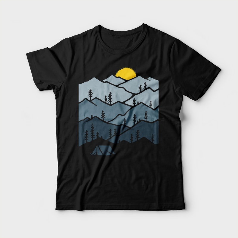 Camper vector shirt designs
