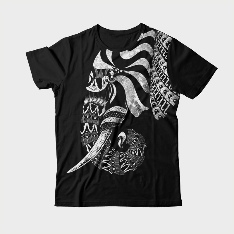 Elephant Ornate vector t shirt design