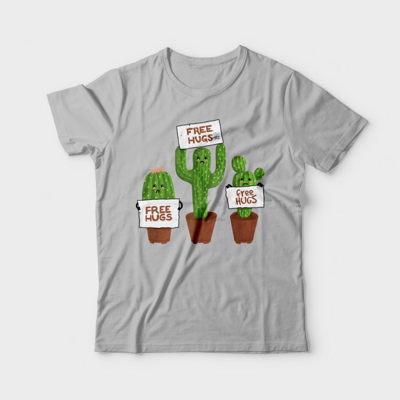 Free Hugs (Cactus) tshirt factory
