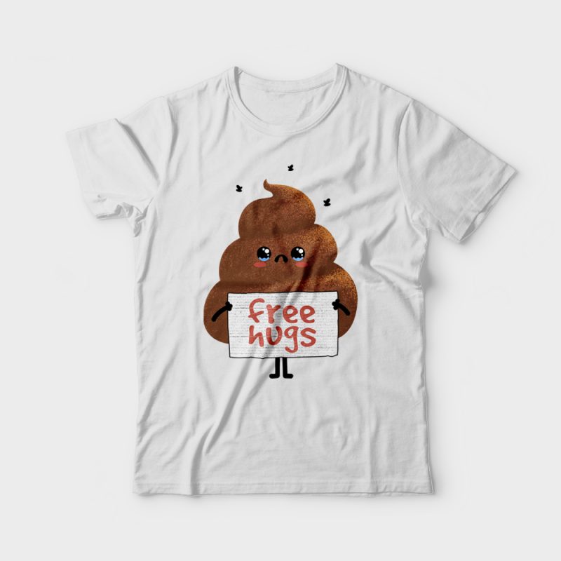 Free Hugs (Poop) tshirt factory
