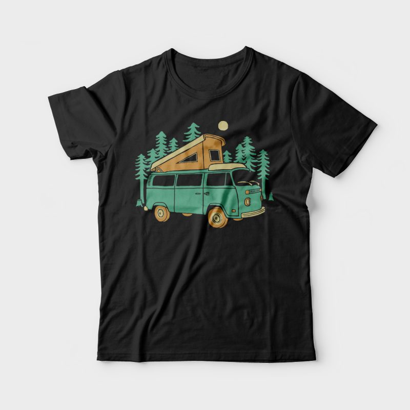 Go Wilderness commercial use t shirt designs