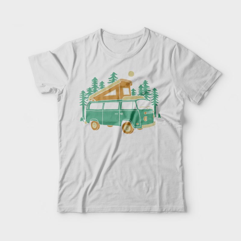 Go Wilderness commercial use t shirt designs