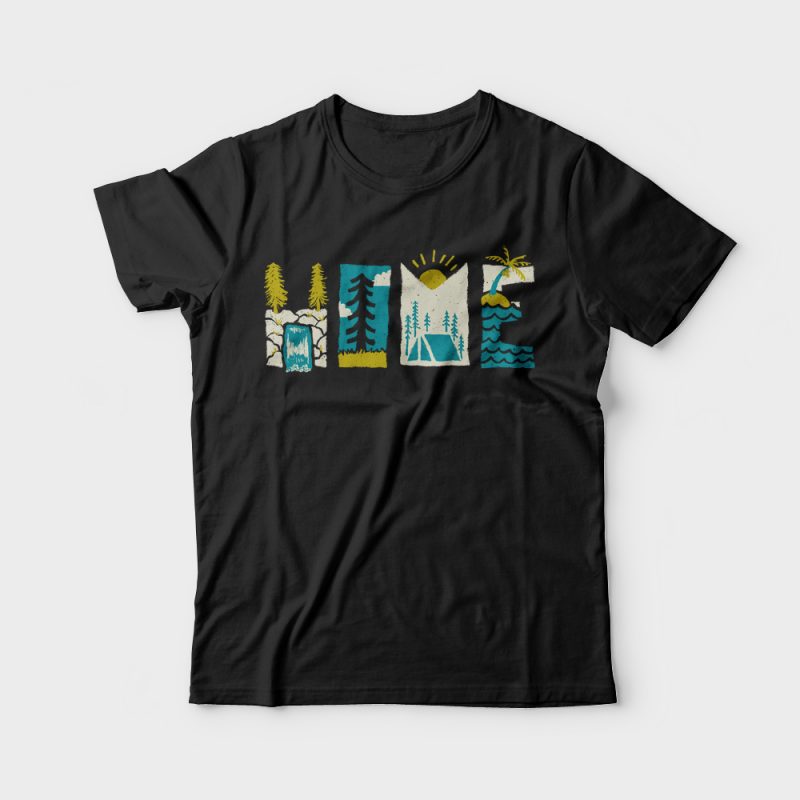 Home vector shirt design tshirt-factory.com