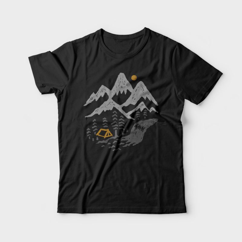 Into the Wild t shirt design graphic
