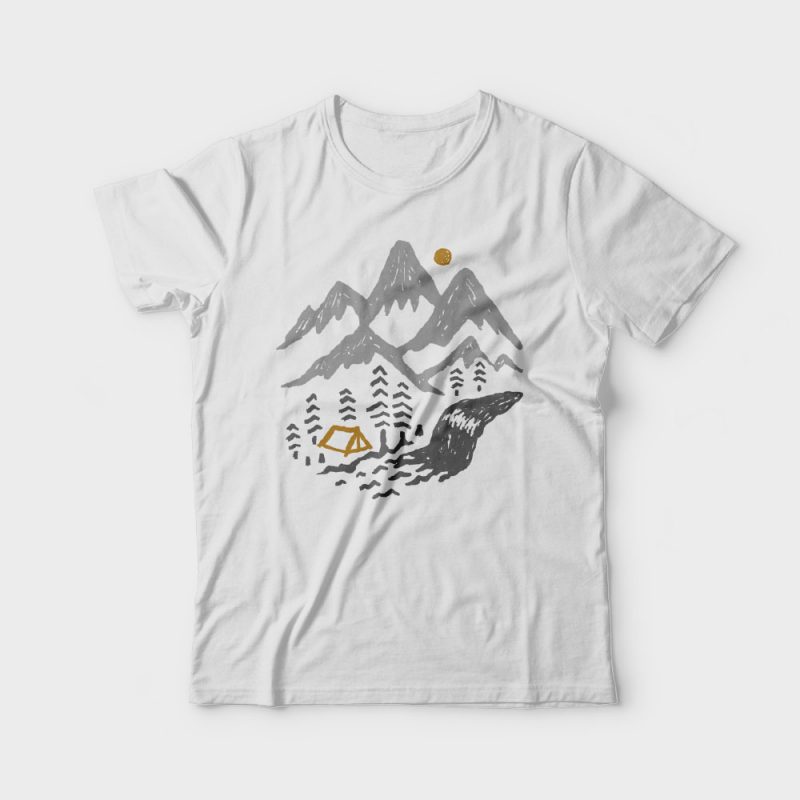 Into the Wild t shirt design graphic
