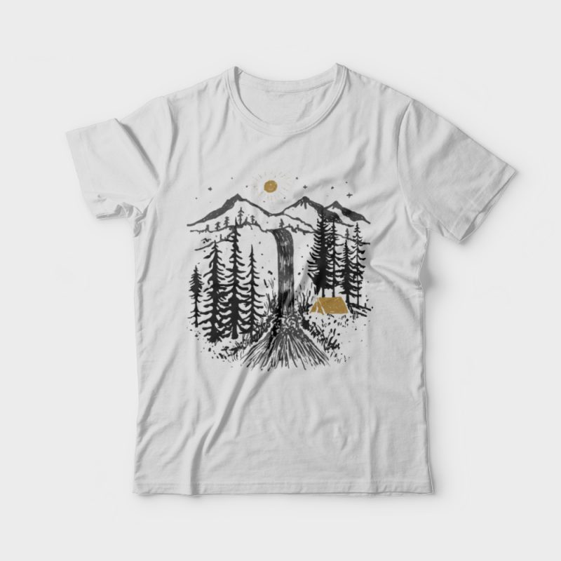 Jungle t shirt designs for printify