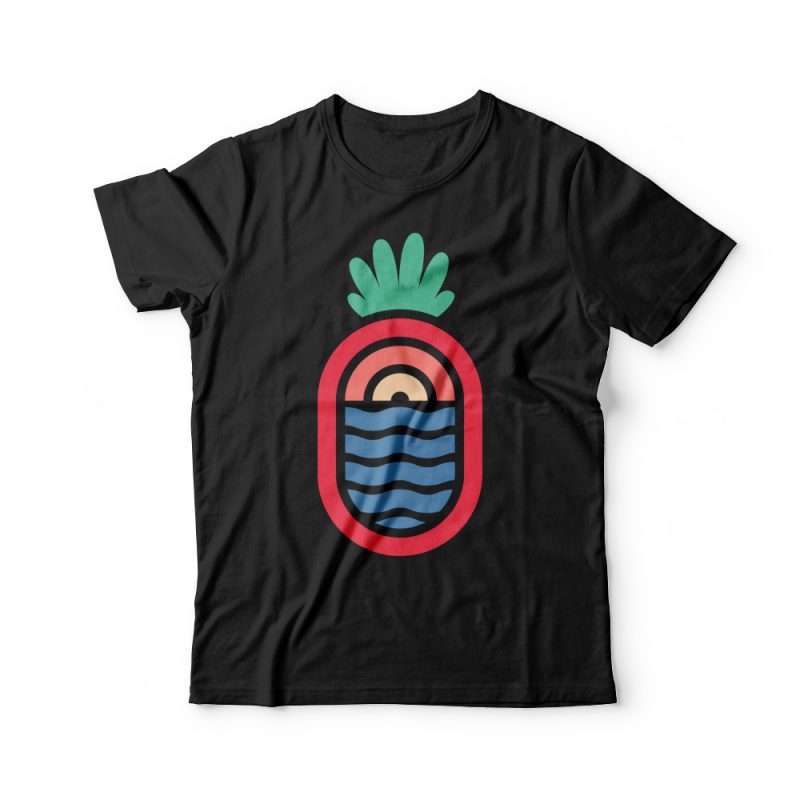 Lineapple t shirt designs for printful