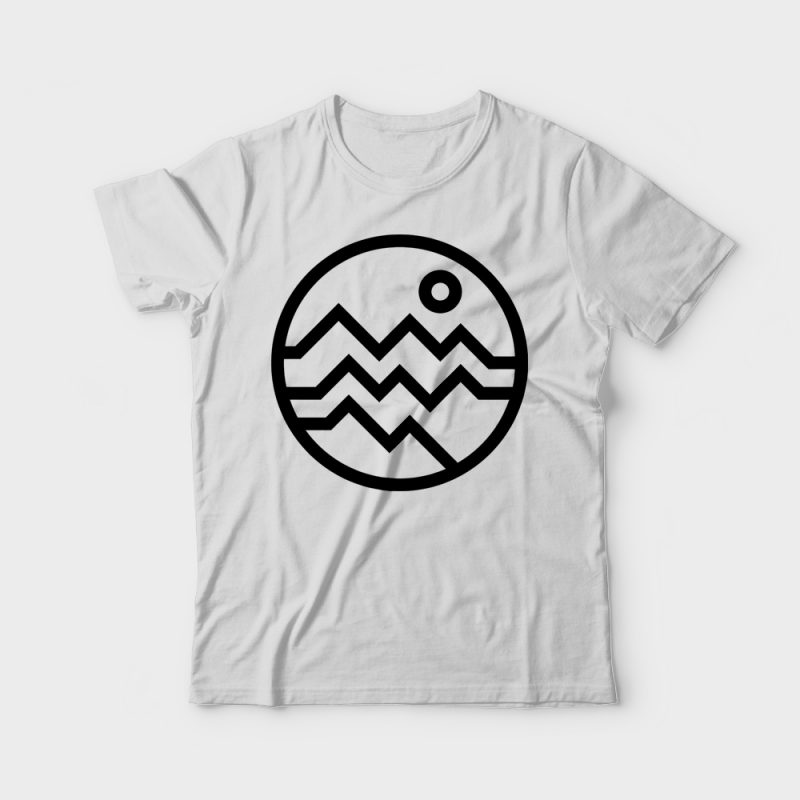 Mountain Bold t shirt designs for merch teespring and printful