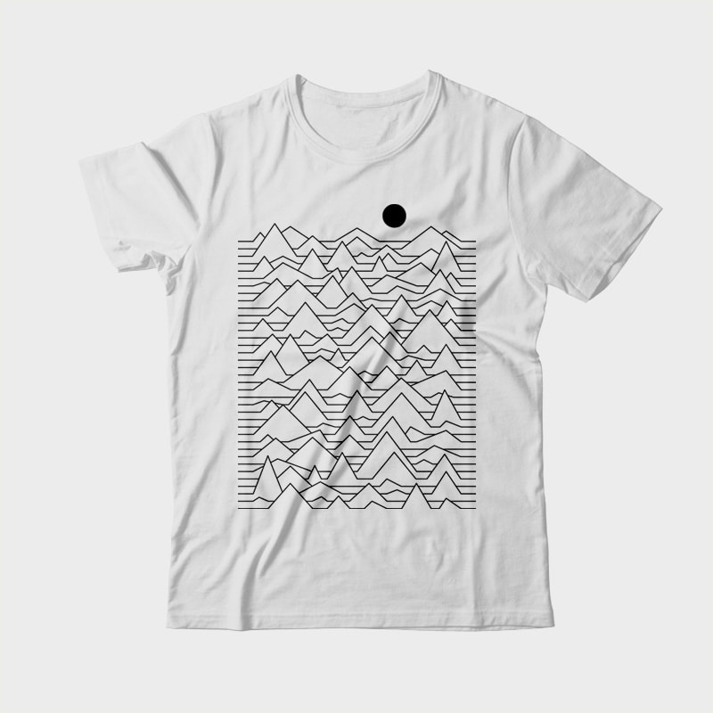 Mountains buy t shirt design