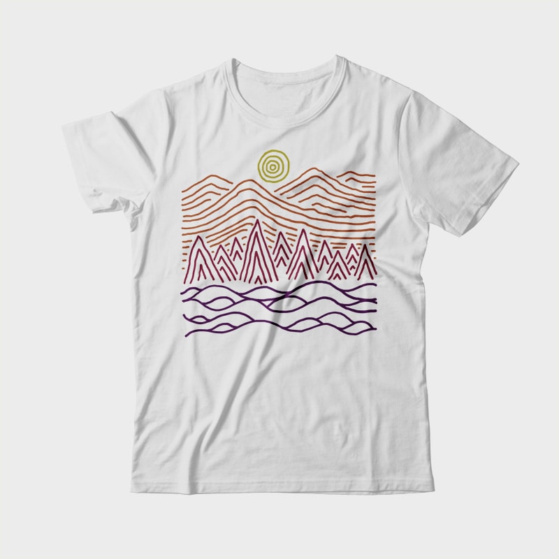 Nature Line buy t shirt design