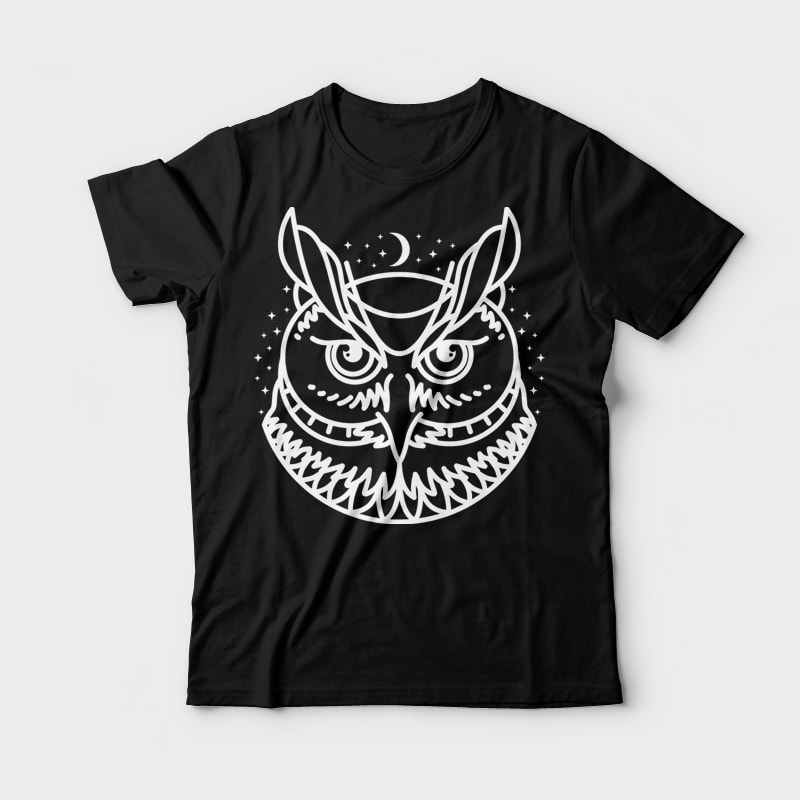 Owl buy tshirt design
