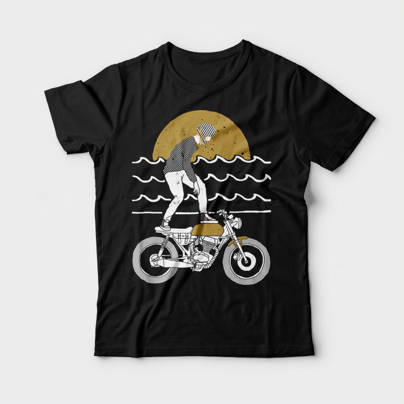 Ride Surf t shirt designs for print on demand
