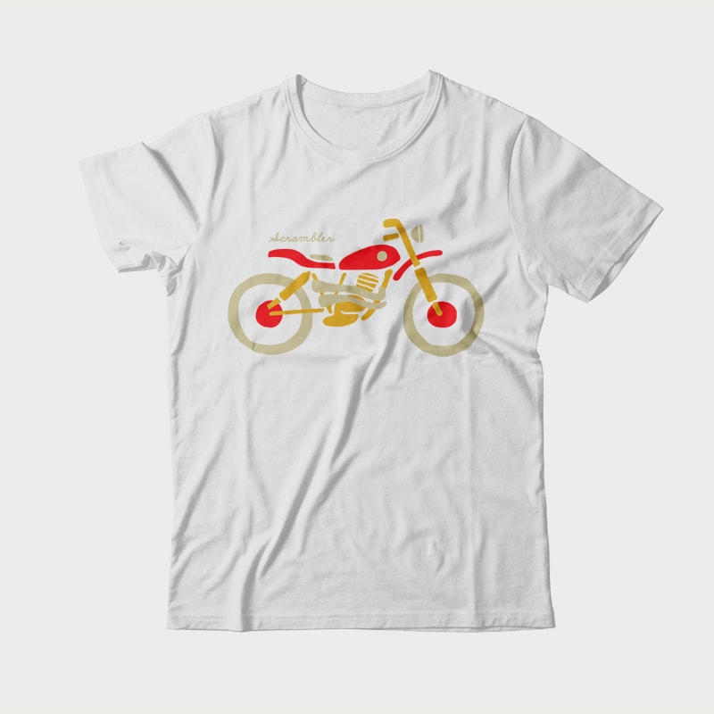 Scrambler vector shirt designs