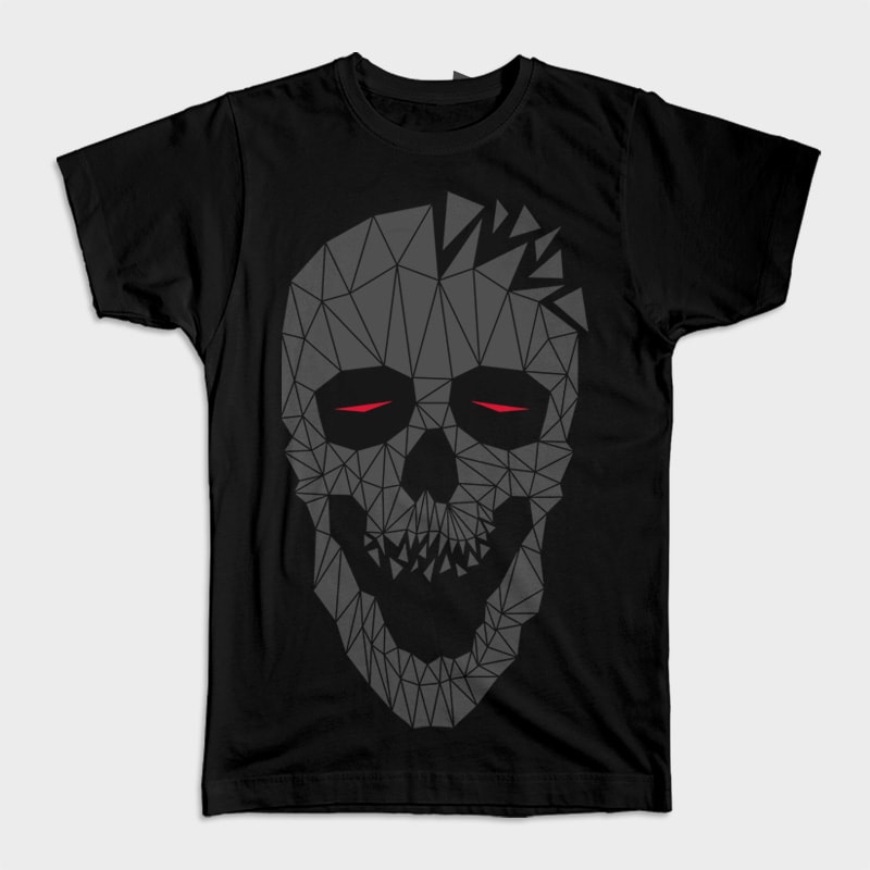 Skull Triangle 2 tshirt design for sale