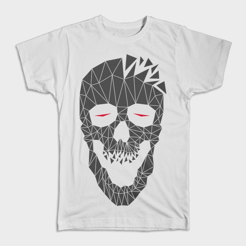 Skull Triangle 2 tshirt design for sale