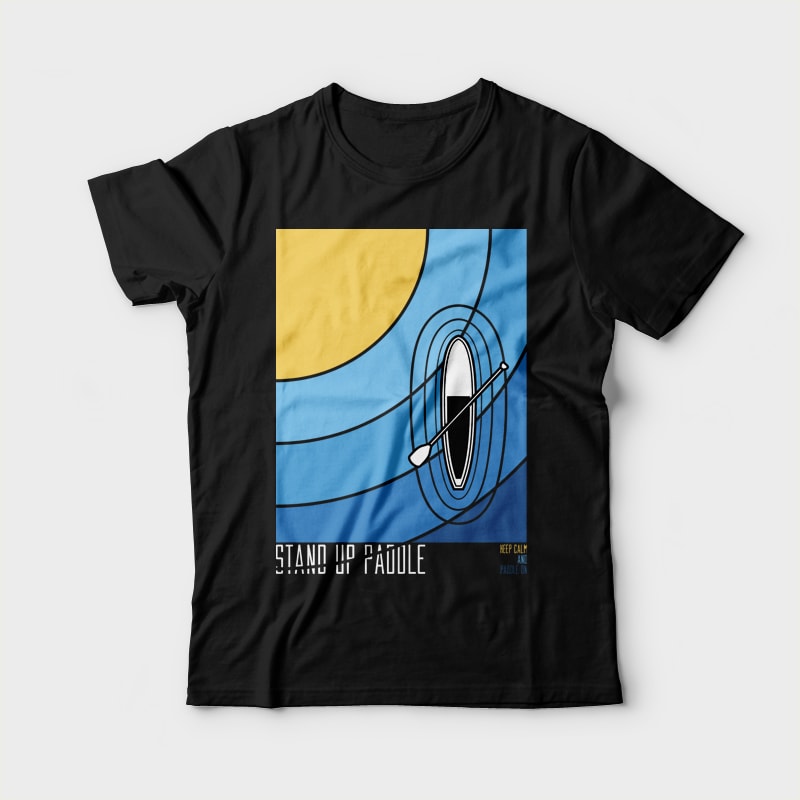 Stand up Paddle commercial use t shirt designs