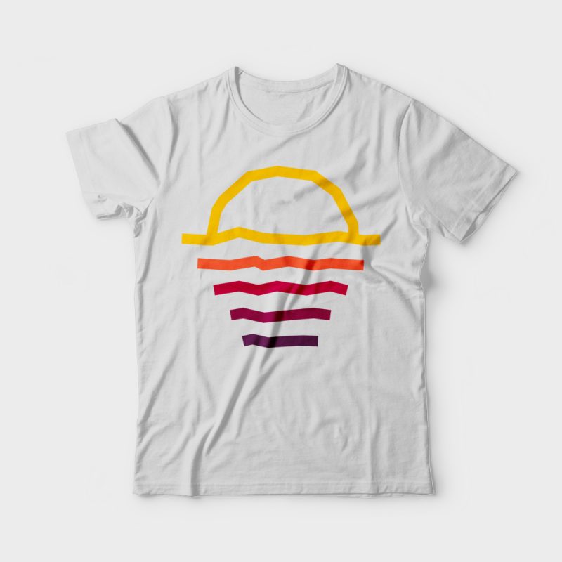 Sunset Line buy t shirt design