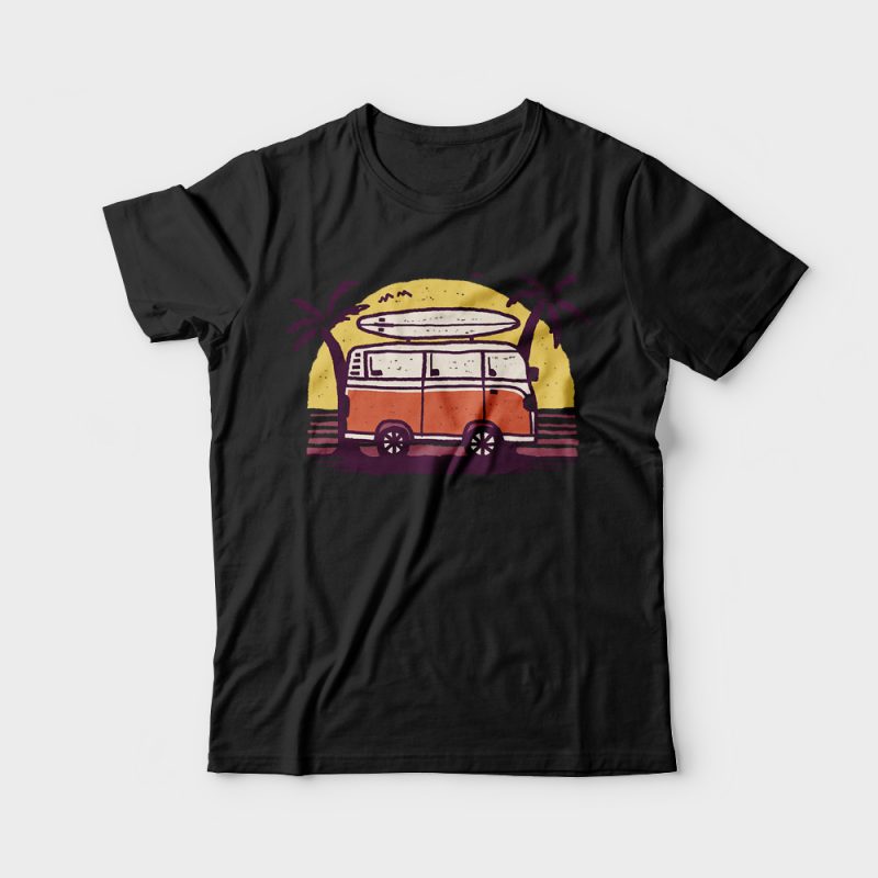 Sunset Van t shirt designs for teespring