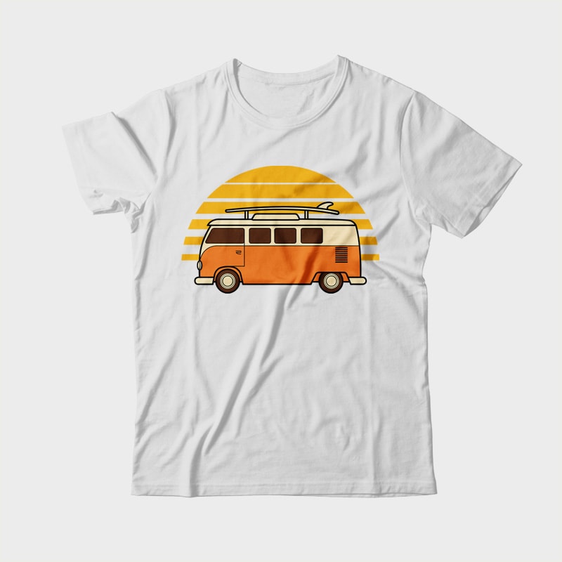 Sunset Van t shirt designs for teespring