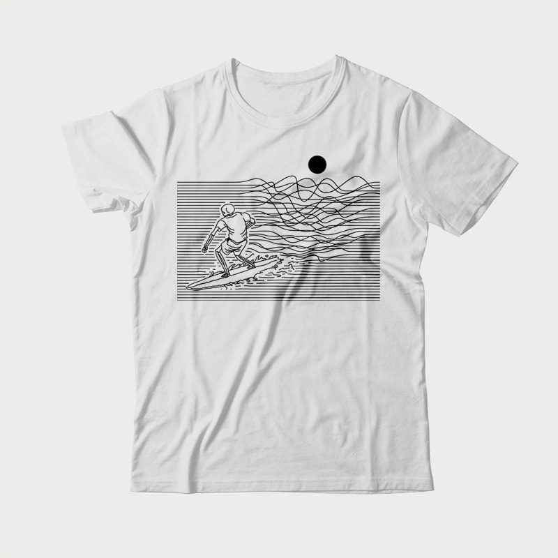 Surf Line buy t shirt design